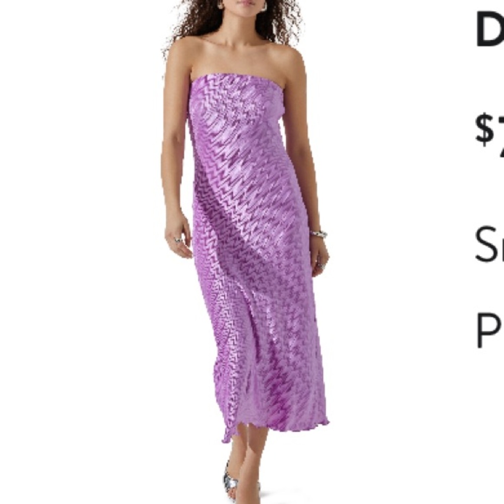 Astr Purple Midi Dress
